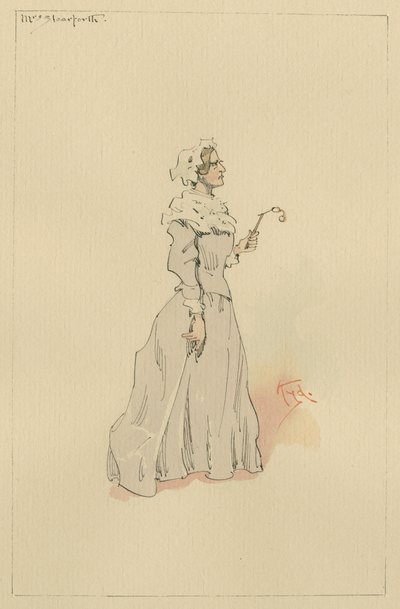 Mrs Steerforth by Joseph Clayton Clarke